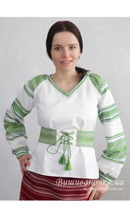 Жіноча вишиванка з поясом 0024