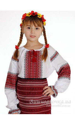 Вышиванка на девочку, рукав 0148