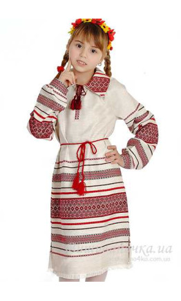 Dress woven, for a girl 0160