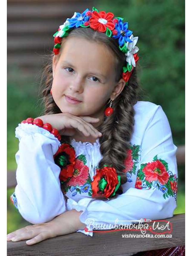 Wreath of ribbons, handmade 0202