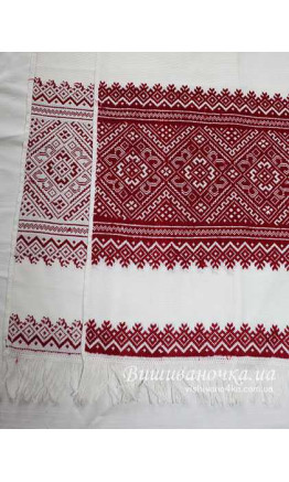 Вишитий низинкою рушник 1,9м 035