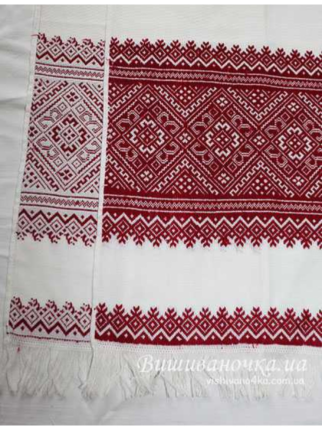 Вишитий низинкою рушник 1,9м 035