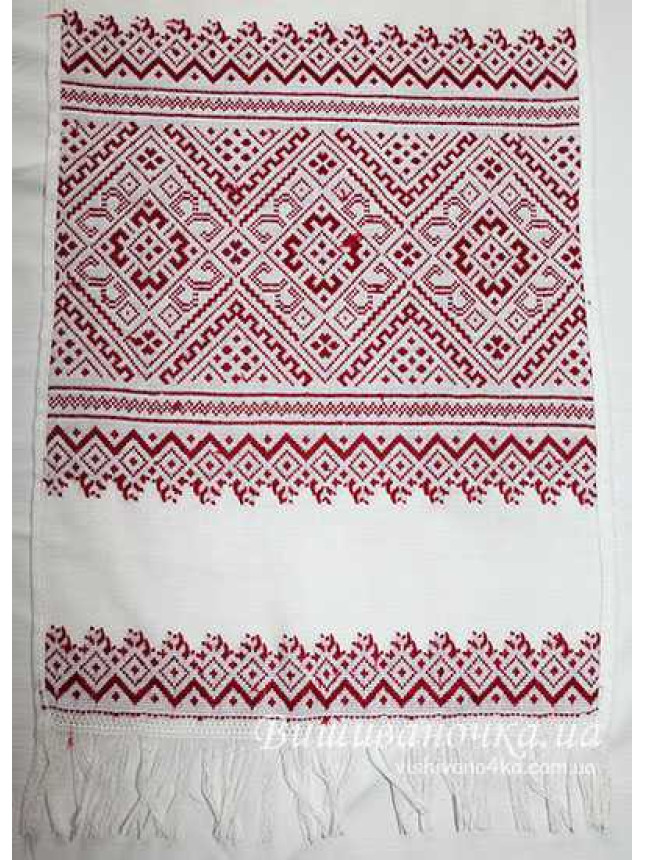 Вишитий низинкою рушник 1,9м 035