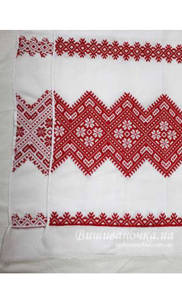 Вишитий рушник в техніці низинка 1,9м; 034