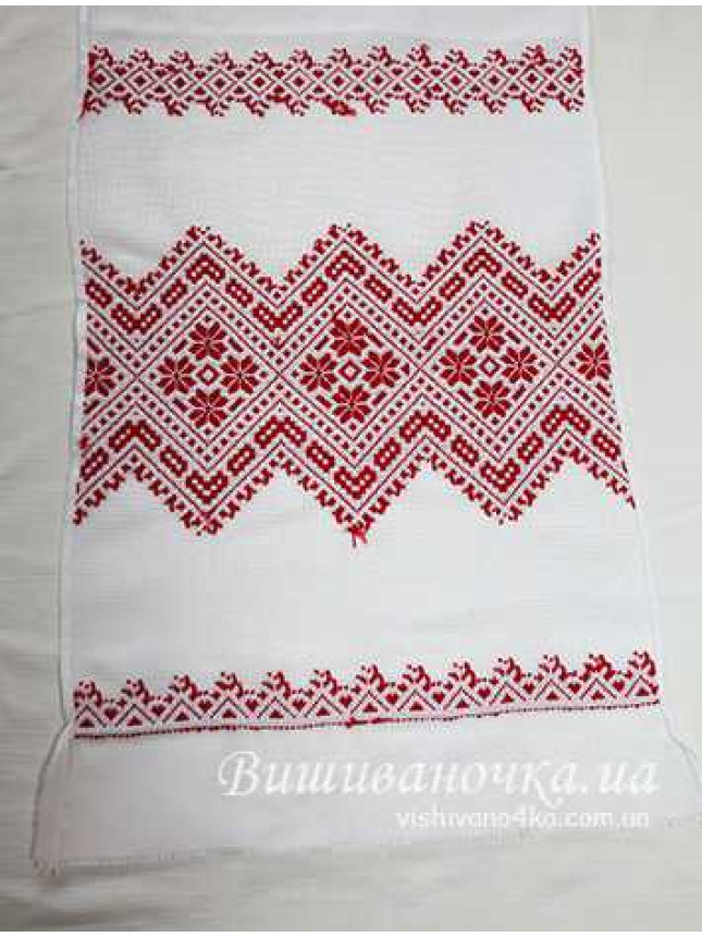 Вышитый рушник в технике низинка 1,9м; 034