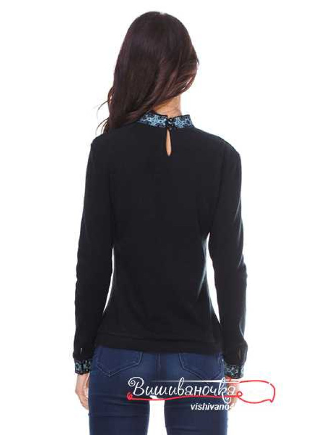 Polo neck with embroidery, jersey 5101 size 42