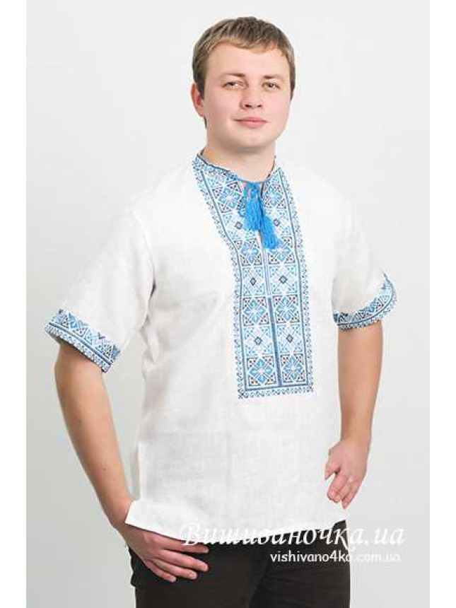 Мужская сорочка вышиванка, лен 3851