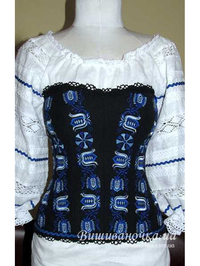 Corset with embroidery and blouse 3028