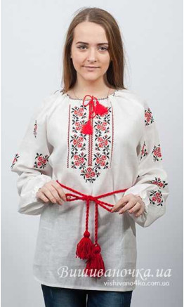 Женская вышиванка крестик 3724