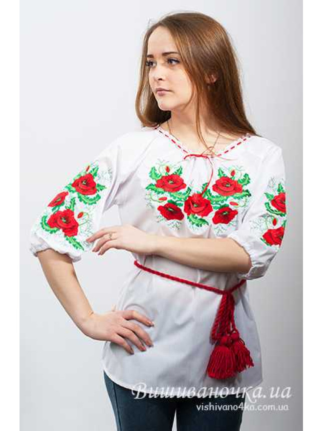 Women's blouse with embroidery 3735 size 42