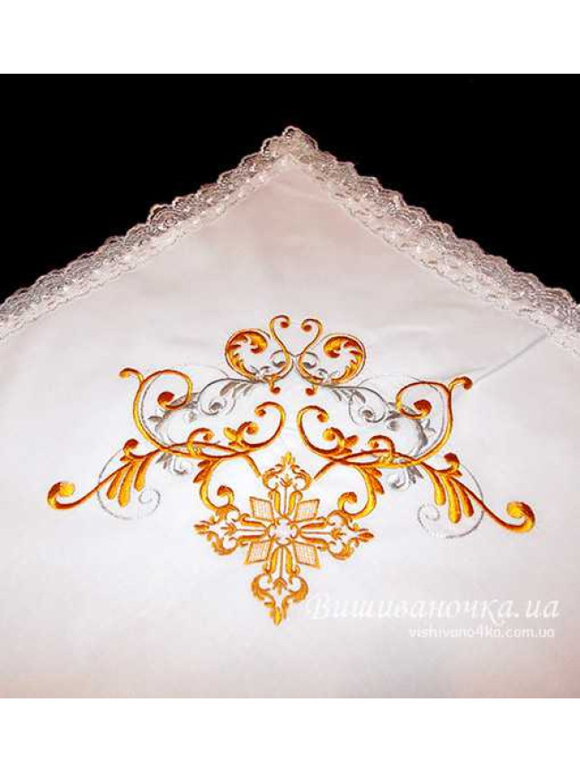 Christening cloth with a baby vest for a christening 4101