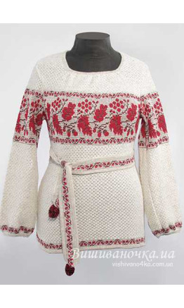 Women's knitted tunic vyshyvanka 5243
