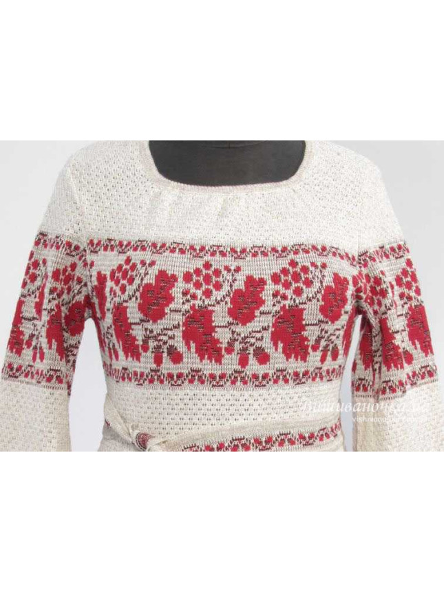 Women's knitted tunic vyshyvanka 5243 size 44