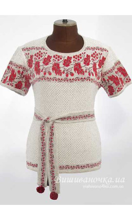 Women's knitted tunic vyshyvanka 5243