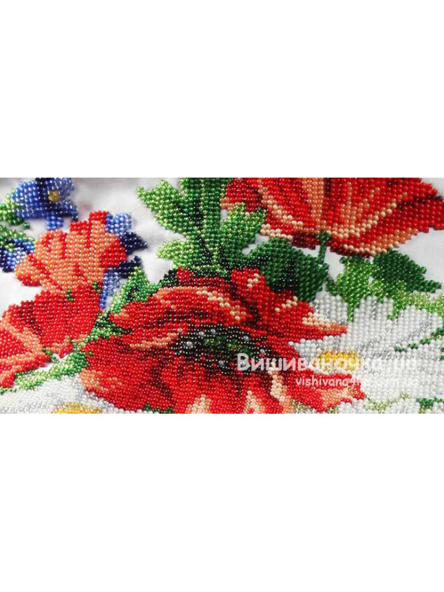Bead embroidered women's vyshyvanka 7012