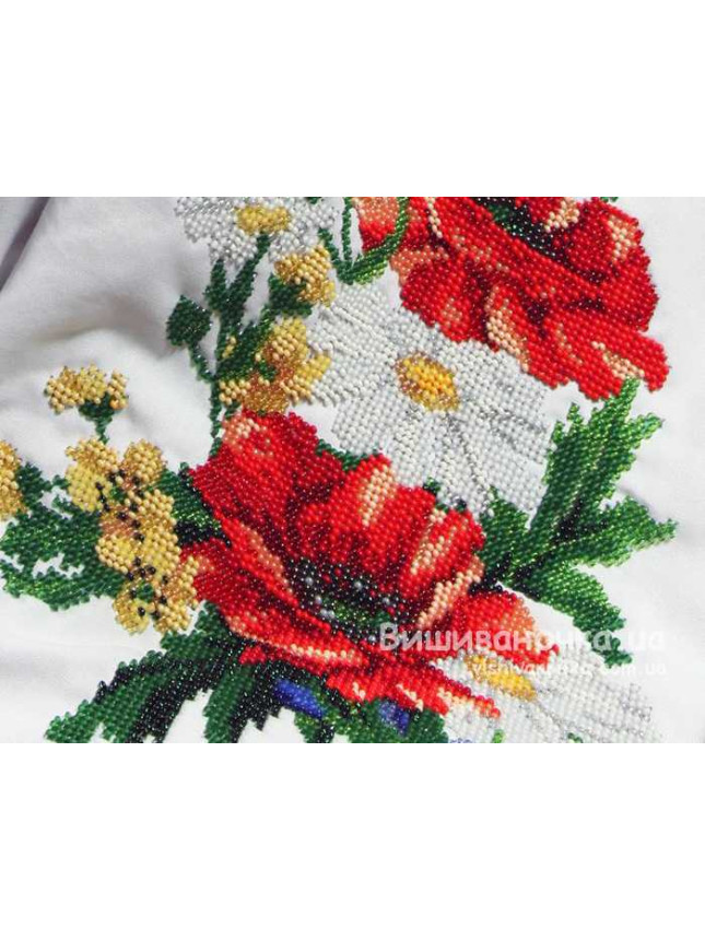 Bead embroidered women's vyshyvanka 7012