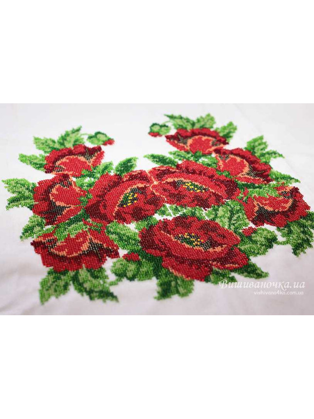 Bead embroidered vyshyvanka blouse 7017