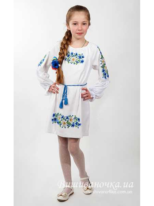 Children's dress with Czech beads 7114
