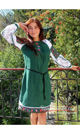Dress bead embroidered with lace 7204