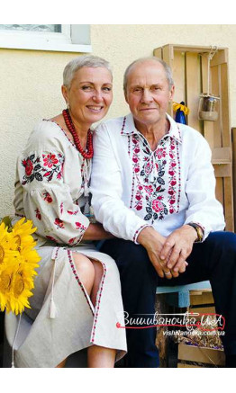 Парний комплект з вишивкою 7301