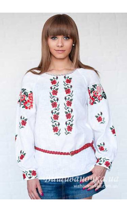 Women's vyshyvanka, linen БЛ149