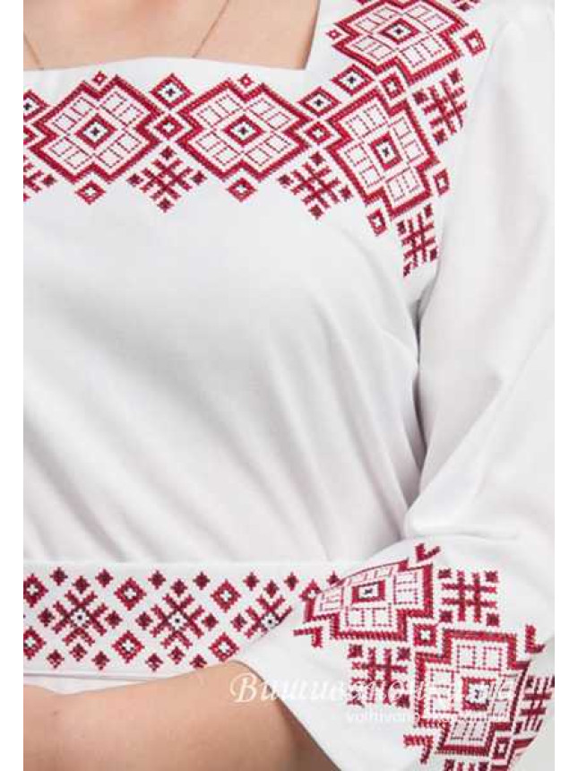 Dress in linen with embroidery 5542 size 42