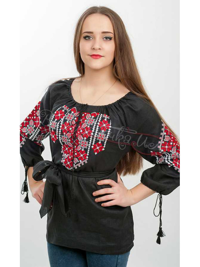 Women's vyshyvanka shirt 3211 size 44 fabric Cotton