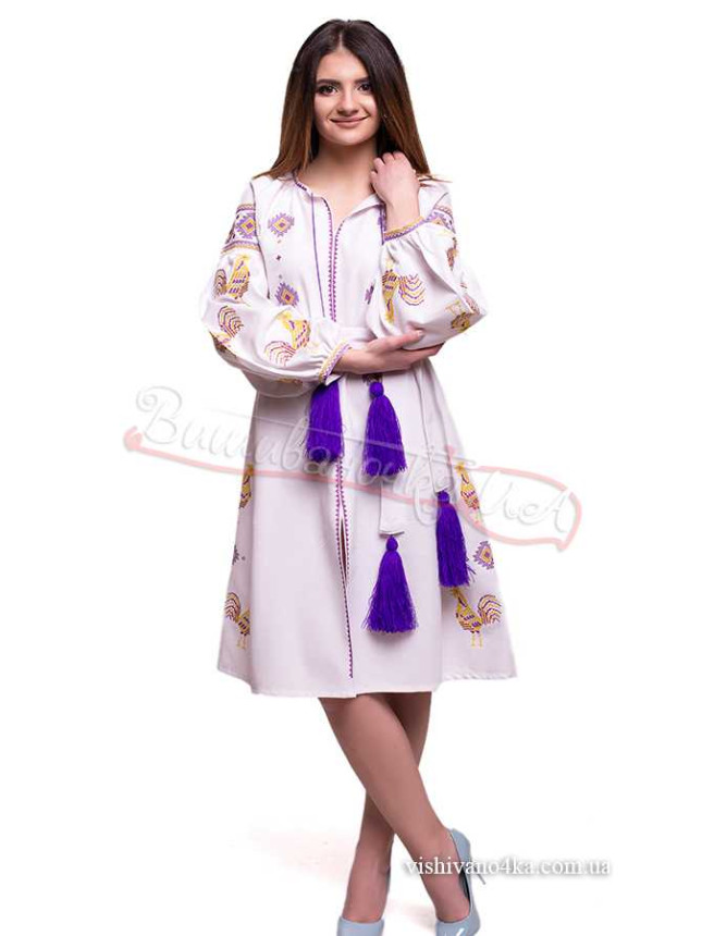 Women's embroidered dress SL07 size 44