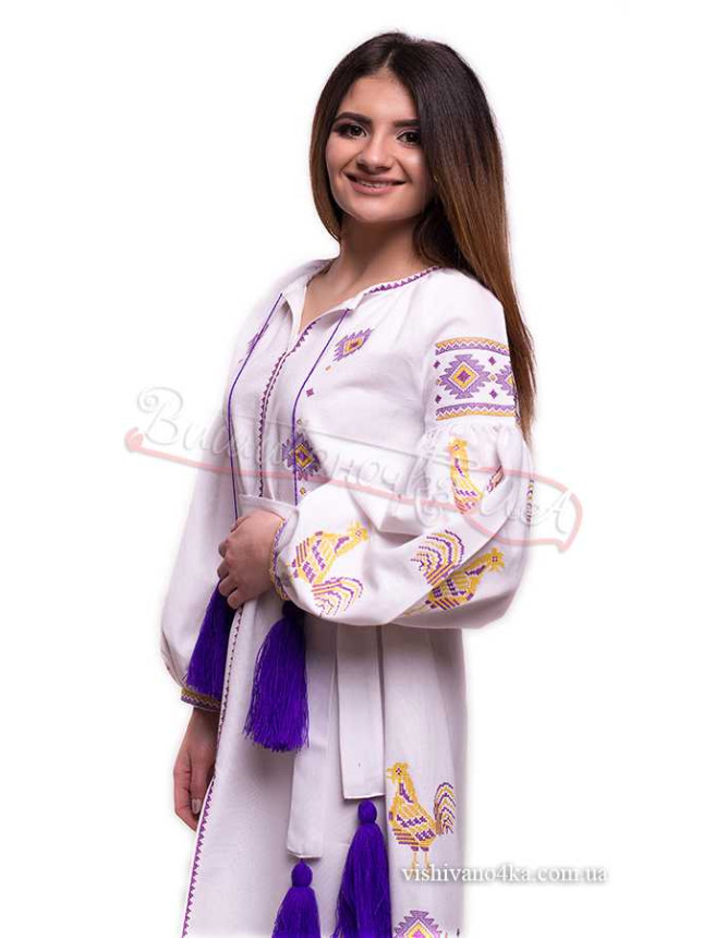 Women's embroidered dress SL07 size 44