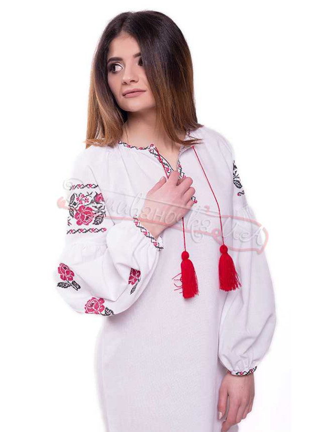 Women's dress with embroidery SL13