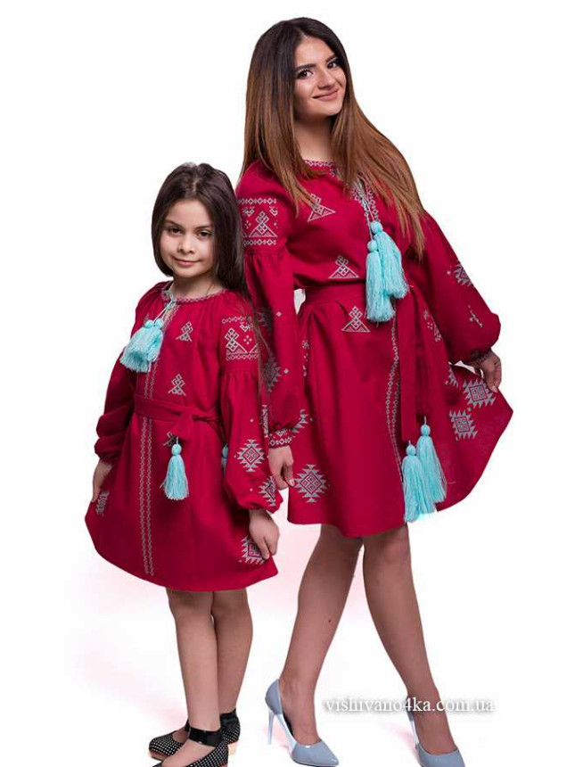 Set of dresses for mother and daughter SL03 colour Yellow