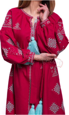 Set of dresses for mother and daughter SL03 colour Red