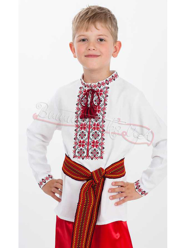 Вышиванка на мальчика, хлопок 716-2