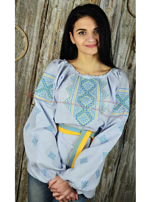 Women's vyshyvanka on cotton fabric UA19