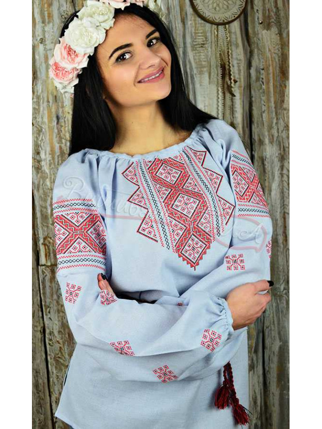 Women's vyshyvanka on cotton fabric UA19