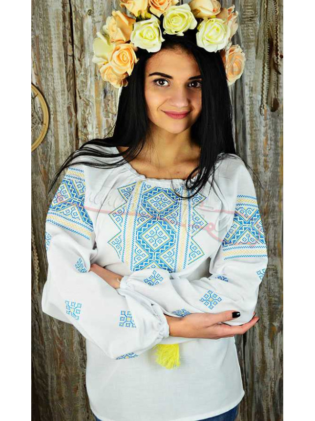 Women's vyshyvanka on cotton fabric UA19