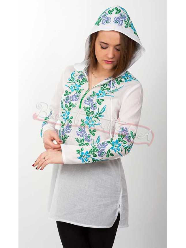 Women's shirt with a hood 3741 size 46