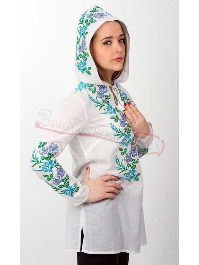 Women's shirt with a hood 3741 size 46