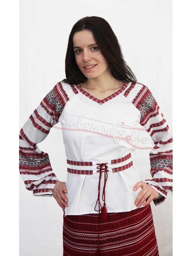 Women's vyshyvanka with a belt 0022