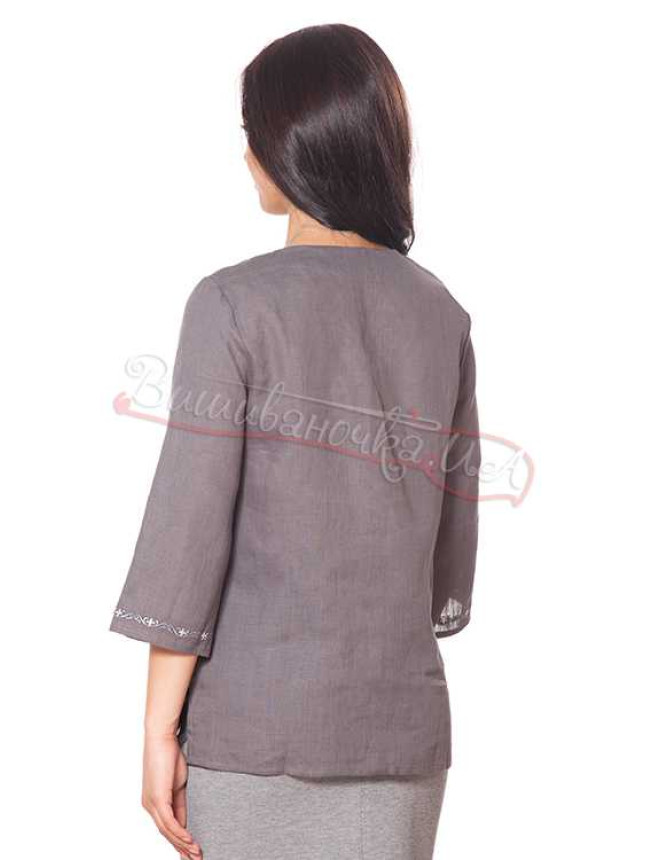 Women's blouse in linen ТН050 colour Blue size L
