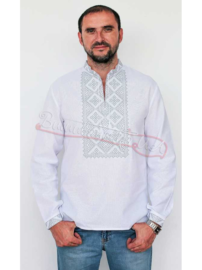 Ukrainian vyshyvanka with long sleeves 3300 size 50
