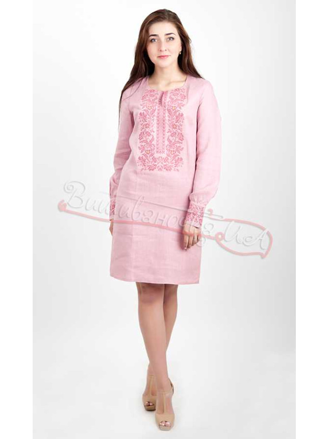 Women's dress in linen 8008