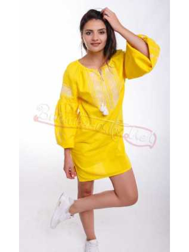 Women's dress with embroidery NY09 size 50