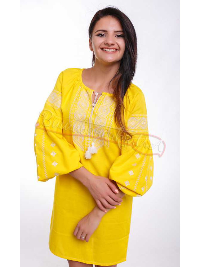 Women's dress with embroidery NY09 size 50