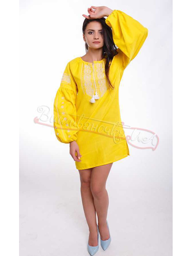 Women's dress with embroidery NY09 size 50