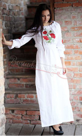 Beautiful women's dress with embroidery 7082