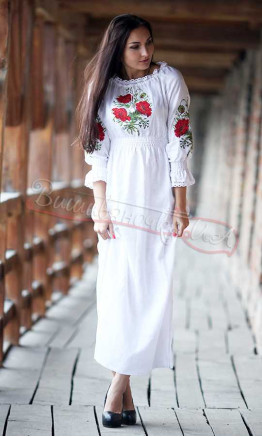 Beautiful women's dress with embroidery 7082