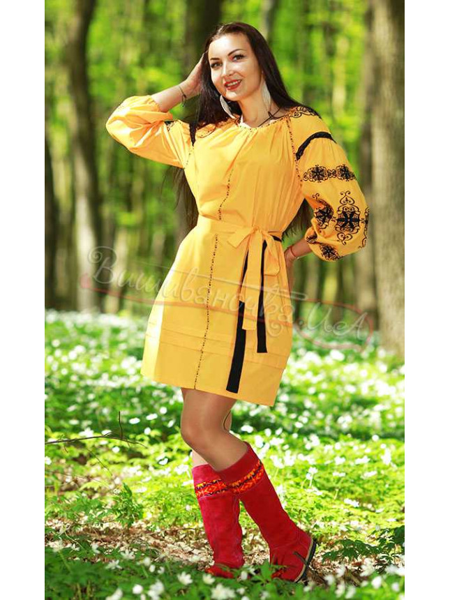 Dress embroidered in cotton 7120