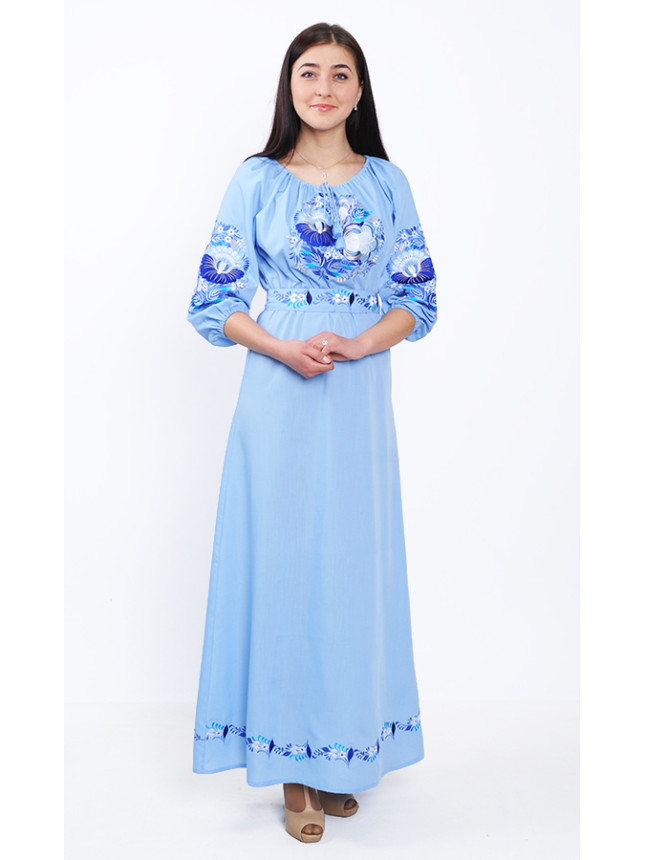 Dress with Petrykivka hand painting 7222 (7239)