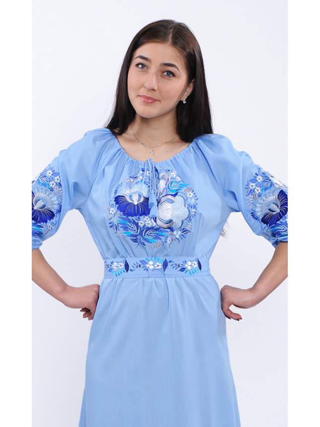 Dress with Petrykivka hand painting 7222 (7239)